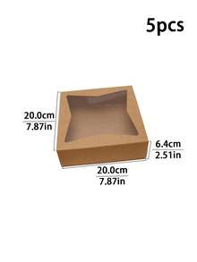 5pcs/10pcs/15pcs Valentine's Day Window Bread Boxes, Suitable For Macarons, Pastries, Chocolates, Cookies, Party, Birthday, Wedding - Paper - View 17