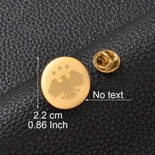 قطعة واحدة دبوس نسر العلم الجديد للنساء والرجال والفتيات، مجوهرات من الفولاذ المقاوم للصدأ - متعدد الألوان - مشاهدة 6