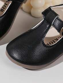 New Soft Bottom Casual Fashion Princess Flat Shoes For Infants - Black - View 6