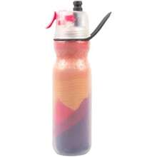 2 en 1 Botella de Agua Nebulizada, Botella de Agua Antifugas, Botella de Reutilizablebote, Botella Deportiva de Plástico sin , 590ml, 16.9oz, para Ciclismo, Montañismo, Correr, Picnic(Montaña) - Multicolor - Ver 1