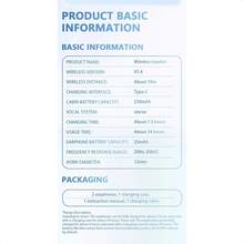 Lenovo EA420 Bluetooth Wireless Earbuds TWS U-Shaped Ear Clip Type Earphone Bluetooth 5.4 Touch Control Long Battery Life With Mic - Black - View 8