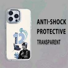Funda para teléfono con diseño de  Kimi Racing Compatible con fundas para teléfonos   17  16 Pro Max  15 Pro Max  13 y  12 Fabricada en material de TPU que proporciona protección contra golpes y caídas Un regalo perfecto para familiares, amigos, seres queridos, novios, novias y para vacaciones - transparente - Ver 1