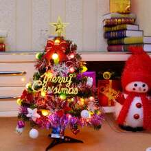 Mini DIY 45cm Desktop Christmas Tree Ornament Set - 彩色 - 查看 7