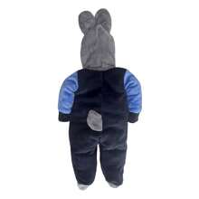 Mameluco para bebe con gorro bordado Disney - azul real - Ver 5