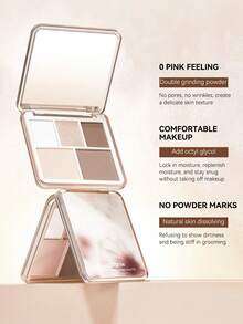FEOTZNW Paleta de contorno de 4 colores - Bronceador mate, iluminador, sombra de nariz, corrector, todo en una paleta para crear contornos naturales esculpidos - X01# - Ver 5
