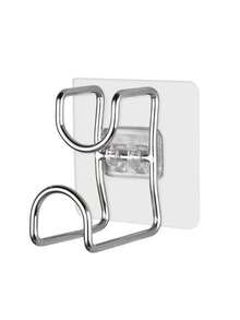 2/4pcs Wall-Mounted Sink Hook, No-Drill Sink Rack, Suitable For Bathrooms And Kitchens. Bathroom Sink Storage Rack, Storage Rack, Multi-Purpose Hook