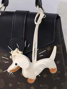 New Fashionable Dachshund Puppy Pendant, Suitable For Daily Wear, Can Be Used As A Bag Accessory, Can Be Given As A Gift To Family, Friends, Classmates, Lovers, For Birthdays, Teachers, And Can Also Serve As A Souvenir. Cute Bag Charm, Bag Pendant Decoration, Bridesmaid Gift, Birthday Gift, A Hanging Accessory For Classmates, Friends, And Colleagues. - Multicolor - View 17