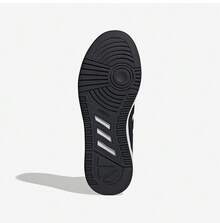 Adidas 男子新款LITEBALLER高筒運動休閒板鞋 - 黑與白 - 查看 6