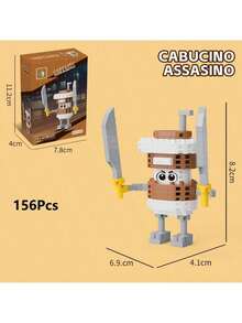 New Italian Brainrot Animals Tralalero Tralala Building Blocks Tralalelo Tralala SharkBricks Tralala Figures Bricks Toy Decorations Gift - Multicolor - View 19