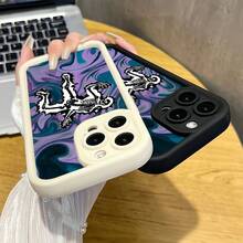 Funda protectora de teléfono con Calavera Psicodélica  Arte Abstracto regalo de moda minimalista interesante para hombres y mujeres, adecuado para iPh 16/15/15Pro/15ProMax/14/13/12/11/XsMAX, iP 17,  Max Series,A14/A15/S23 Ultra/A50/A12/A32/A52/A72/A51/A21S/A13/A14/S22 Ultra/S23/A33/A53/S20 FE,Protección completa contra caídas, resistencia a impactos y prevención de rayaduras,diseño creativo y de moda para hombres y mujeres - Rosa - Ver 8