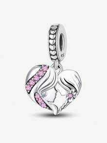 1 件 925 纯银宠物足迹串珠适合女士手链手镯 DIY 珠宝制作和日常服装搭配珠宝装饰适合女孩 - 銀色 - 查看 19