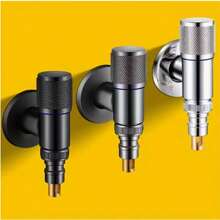 1pc Stainless Steel Mini Faucet, 4-Thread Universal Washing Machine Faucet, Household Bathroom Stainless Steel Faucet, Quick-Open Faucet With Shut-Off, Single Cold Wall-Mounted Faucet Kitchen Items Kitchen Accessories Kitchen Kitchen Tools - Multicolor - View 2