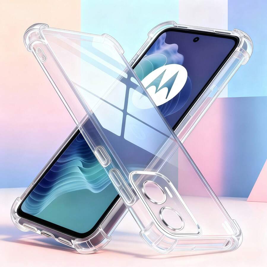 حافظة هاتف شفافة مقاومة للكسر، تتحمل السقوط والصدمات، مزودة بغشاء مقاوم للبلى وطبقة مقاومة للاصفرار. تناسب هواتف Edge 60/Edge 60 Fusion/Edge 50/Edge 50 Neo/Nothing Phone (3a)/Nothing Phone (3a) Pro/Nothing Phone (2)/Nothing CMF Phone 1/ Pixel 10 Pro/ Pixel 10 Pro XL/ Pixel 10