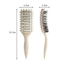 Curl Defining Brush,2024 Curly Hair Brush,Vented Hair Brush For Detangling, Shaping And Defining Curls For Women And Men Less Pulling (Beige) - ColorD - 查看 3