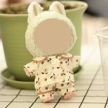 Suitable For 17cm Doll, Doll Clothes For Labubu Pajama Set, Changeable Outfit For Doll