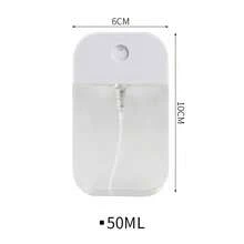 1个38毫升/50毫升卡片喷雾瓶，小型酒精洗手液喷雾瓶，独立香水瓶，化妆水，驱蚊消毒水瓶，便携式香水喷雾瓶，超细雾化面部水瓶，喷雾瓶，小型酒精消毒喷雾瓶。 - 無色 - 查看 13