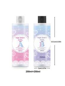 2 Bottle Resin Making Kit Liquid Silicone Rubber 0A Translucent Clear Mold Making Silicone-Mixing Ratio 1:1-Molding Silicone For Resin Molds, Silicone Molds DIY Decompression Toy Making Manual Making - White - View 10