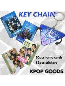 TXT "Witch You" 60pcs Lomo Cards + 32pcs Stickers Album Concert Box Set High-Definition Photo Cards, Collectible Cards, Fans Merchandise Goods, Halloween & Christmas Gifts, Small Gifts