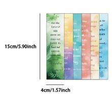 30-Pack Inspirational Bible Verses Bookmarks, English Scripture Quotes, Multi-Color Paper Book Markers For Readers And DIY Crafts