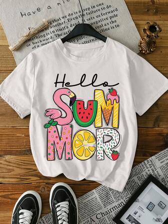 大码女式纯色圆领短袖休闲宽松 T 恤