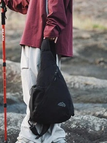 Bolso de pecho de gran capacidad para hombres, bolso bandolera casual de estilo hip hop para viajes, bolso de hombro de nailon para almacenamiento, bolso de cintura, casual de negocios, regalo del Día de San Valentín, bolso negro, bolso universitario, bolso de hombro, mochila casual multifuncional de gran capacidad para senderismo y viajes, regalo elegante para vacaciones, Acción de Gracias y Navidad para hombres, FILWHITE - Multicolor - Ver 9