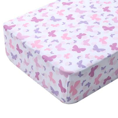 BEEWEED 1pc Ultra-Soft Microfiber Baby Crib Sheet Set - Plush Toddler Bed Sheets Fit Standard Crib And Toddler Mattress, Animal Pattern Mattress Protector Cover, 1 Pack 28*52*8 Inch/71*132*20 Cm