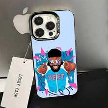 Funda de teléfono J-Jey Uso YEET para 17,16,15,14,13,12,11,Pro,Max,Plus, cubierta mate negra a prueba de golpes - z4 - Ver 8