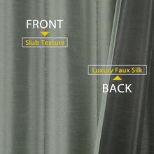 Chyhomenyc Uptown Sage Green Short Curtains 30 Inch Length, Light Filtering Faux Silk Slub Textured Kitchen Curtains, Elegant Short Drapes For Bathroom Bedroom Small Windows, Each 30Wx30L Inch, 2PCS,SageGreen30inchWx30inchLPackof2 - 鼠尾草綠,30吋寬 x 30吋長,2個裝 - 查看 4