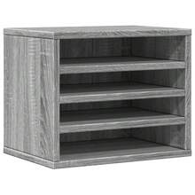 Organizador de mesa vidaXL Sonoma cinza 36x26x29,5 cm - Castanho - Ver 10