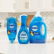 [Kitchen Savior]Dawn Ultra Powerful Oil-Removing Dishwashing Liquid 7.5 Fl Oz |   Just A Drop To Clean Thoroughly, Say Goodbye To Grease, And Protect Your Hands! Household Items,Cleaning Supplies,Kitchen,Dish Soap,Dawn Dish Soap,Soap Dispenser,Soap,Bleach - Màu xanh lam - Xem 4