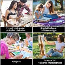 RUISTLI Paint by Numbers 40 * 50cm,con Pinturas Acrílicas y Lienzo para Pintar,Pintura por Numeros para Adultos y Niños,Noche Estrellada/Girasol/Elefantes/Gatos/Príncipe/Paisaje de Luces/Niña Pintura - G-El Príncipe - Ver 6