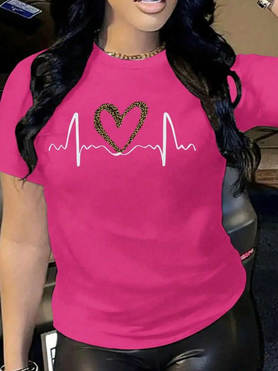 Women T-Shirts - Hot Pink - View 1