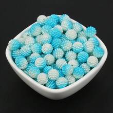 90 قطعة من الخرز الملون الدائري المتدرج المزيف الخاص بصنع المجوهرات DIY والإكسسوارات اليدوية - كرة بايبيري - مشاهدة 14