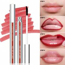 YOUNG VISION 1-Piece Peel-Off Lip Liner Pen, Peel-Off Lip Gloss, Long-Lasting Waterproof And Sweat-Proof, Matte, Not Easy To Stick To Cups, Not Easy To Smudge, Outlining Lip Shape,Versatile For Daily Use, Party, Christmas And Festival Lip Makeup - 彩色 - 查看 8