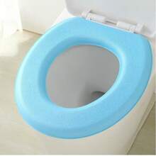 Đệm ngồi bồn cầu bằng xốp chống thấm nước mềm mại và thoải mái - Có keo dán, vỏ bọc phòng tắm có thể giặt được, nhiều màu sắc - Màu xanh nhạt - Xem 6