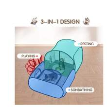 Cat Tunnels - Light Grey - View 5