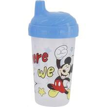 SLAWToddler Sippy Cups For Boys 10 Ounce Mickey Mouse Sippy Cup Pack Of Two With Straw And Lid Durable Blue Leak Proof Travel Water Bottle For Toddlers - 米老鼠三世 - 查看 3