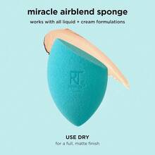 Miracle Airblend Sponge, Matte Makeup Blending Sponge, For Liquid, Cream, & Powder Products, Offers Medium To Full Coverage, Foundation Sponge, Latex-Free Foam, 1 Count - 奇蹟空氣混合海綿 - 查看 6