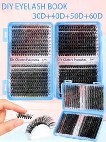 CMAYOME 720/666/648 Lông mi giả một gốc, Bộ lông mi giả dung tích lớn, 0,07D, 10D + 20D + 30D + 40D + 50D + 60D + 80D + 100D + 120D + 150D, 8 - 16 mm, Lông mi giả nhân tạo mềm mại và tự nhiên. Bộ lông mi 3D chân thực, Bộ lông mi đẹp đơn lẻ, Lông mi giả dạng chùm, Lông mi giả mềm mại. - C - Xem 4