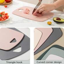 Cutting Boards For Kitchen, Plastic Cutting Board Set Of 1/3pcs, Thick Chopping Boards For Meat, Veggies, Fruits, With Easy Grip Handle, Dishwasher - Multicolor - View 8