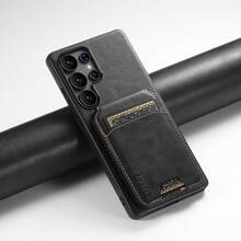 SUTENI, carcasă de telefon de lux din piele ecologică, cu suprafață netedă, cu ceară uleioasă și suport pentru carduri, pentru Galaxy S26Ultra S25Plus S24 S23 S22, pentru rude, prieteni și vârstnici unisex, cadou de sărbători