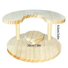 1 pieza Estante de exhibición de 3 niveles de madera para organizador de perfumes, estante de exhibición de perfumes, vitrina de figuras, almacenamiento de muñecas