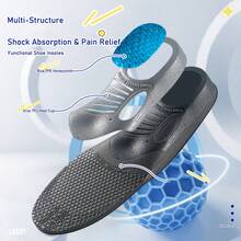 缓冲运动鞋垫，软硬适中，减震回弹，足弓支撑，亲肤透气，均码 - 41-46 - 查看 5