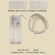 1条装 10/20/30/50/100/200颗LED灯珠 1米/2米/3米/5米/10米/20米铜线串灯，适用于节日装饰、婚礼、派对、礼品、卧室、客厅、家居、花园、单身派对 [不含电池]，斋月装饰灯 - 銅線燈 - 查看 34