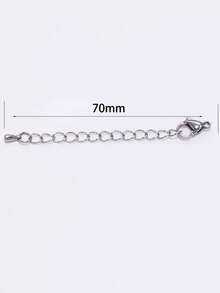 5件套不锈钢手链项链延长链，水滴形龙虾扣，DIY珠宝制作材料，可调节尾链