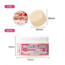 2Oz/8Oz Body Glaze, Sweetly Nourishing, Radiates A Smooth Shine, Suitable For All Skin Types, Especially Beneficial For Dry And Sensitive Skin, With Body Butter For Maintaining A Silky Glow For An Extended Period. - 2pcs(57g+227g) - View 3