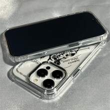 Compatible con iPhone 17, 16, 15, 14, 13, 12, 11 Pro Plus Max, así como con Galaxy, Honor, OPPO, Redmi, Moto, Vivo, Pura 70/70 Pro, Pixel 7, 8 y 9. Funda transparente con diseño de corazones, marco de lente y botones galvanizados. Ideal como regalo de cumpleaños, para tu pareja o para ti mismo. - transparente - Ver 4