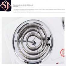 Estufa eléctrica de doble cabezal para uso doméstico (colores aleatorios) - Tipo de Enchufe A USA (110-127V) - Ver 6