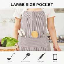 Syntus 2 Pack Adjustable Bib Apron Waterdrop Resistant With 2 Pockets Cooking Kitchen Aprons For Women Men Chef - Màu sắc - Xem 6