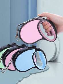 1 件 3 米/5 米马卡龙色哑光宠物伸缩狗绳 - 彩色 - 查看 7